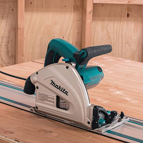 Makita SP6000J1 Tauchsäge, 240 V, 165 mm, mit 1 x 1,5 m Führungsschiene + Koffer und Schienentasche. – Bild 8