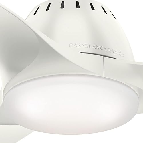 Miniatura 4 de Casablanca Wisp - Ventilador de techo interior con luz LED y control remoto, pequeño, acabado blanco fresco