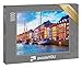 puzzleYOU: Puzzle 1000 Teile „Sonnenuntergang mit Blick auf den Pier in Nyhavn: Schiffe, Yachten und farbige Häuser“ – aus der Puzzle-Kollektion Dänemark, Kopenhagen, Skandinavien