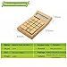 Sengu Bamboo Wooden Solar Calculators Standard Function Desktop Calculator with 12-digit Large Display