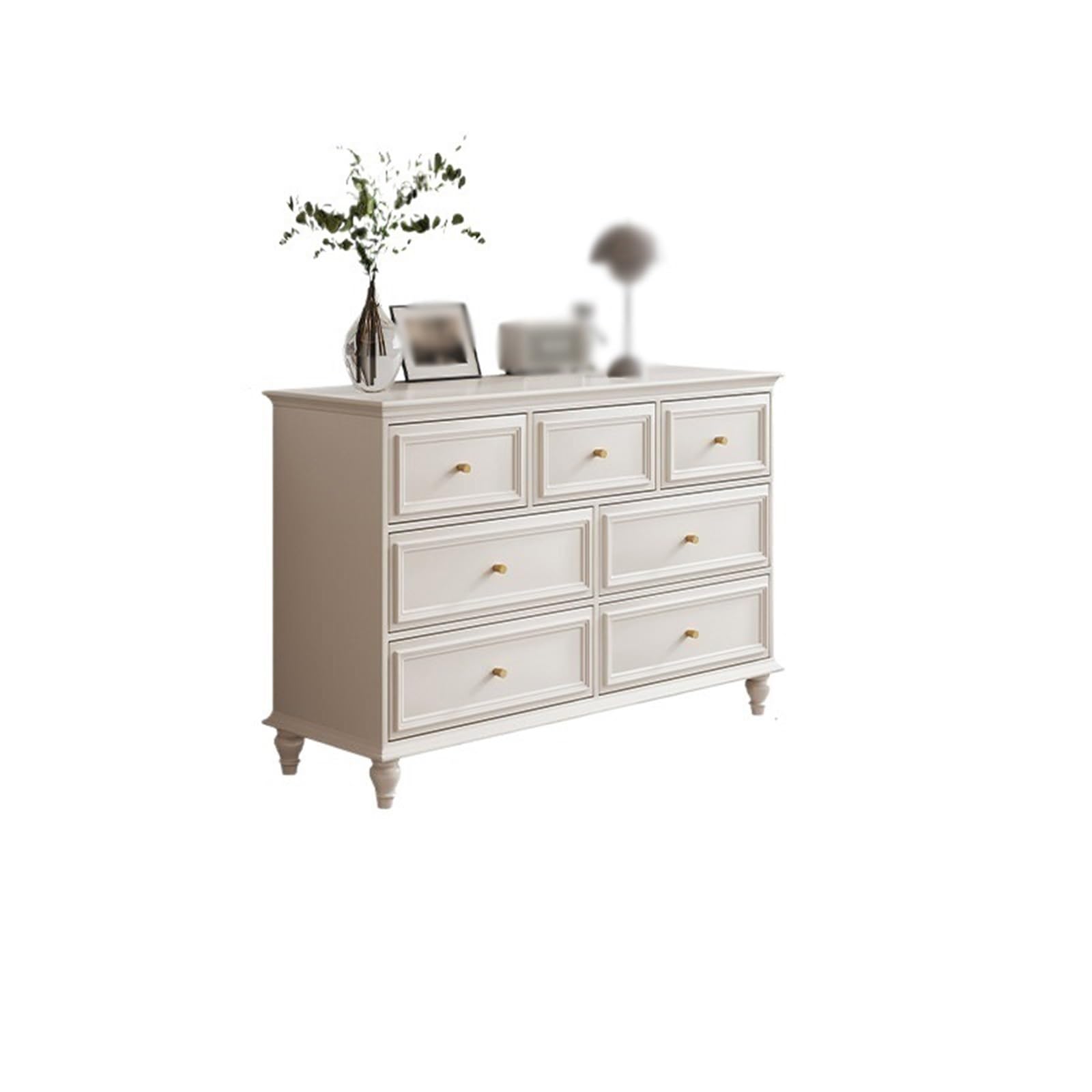 Dh2yjnbf3 Bedroom Dresser With 7 Drawers Wooden Storage Tower Chest Of For Bedroom, Hallway, Closets Storage Organizer(White,XL)
