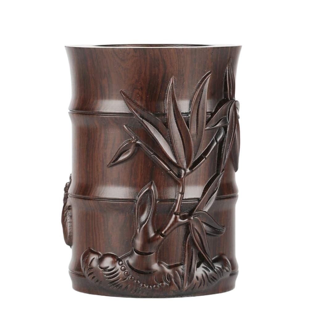 KYUSAR Schreibtisch Stifthalter Stifthalter Kreativer Stifthalter Log Retro Desktop Stifthalter Dekoration Schreibtisch Geschenk Bleistifthalter Bleistift Desktop Stiftehalter