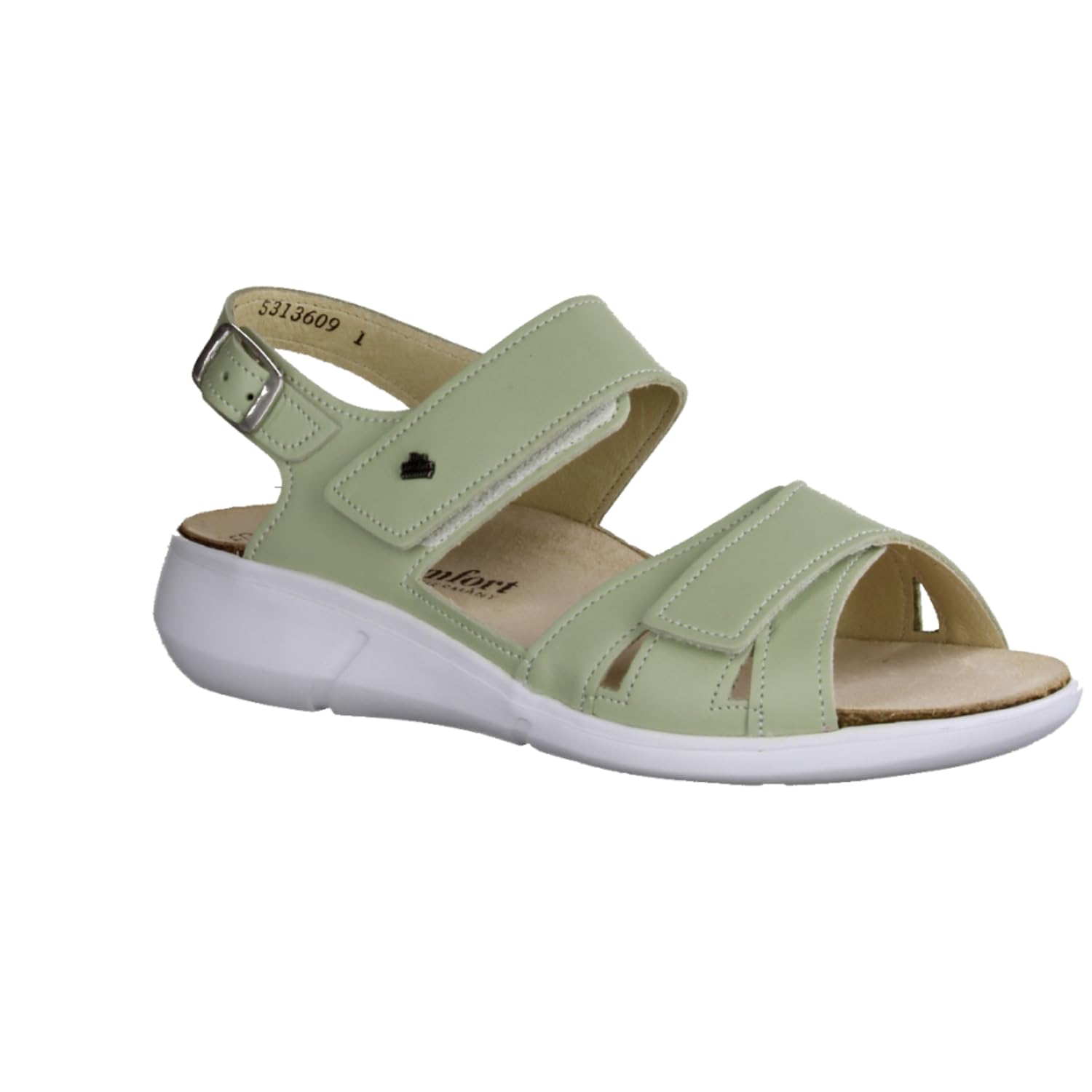 Finn Comfort Nadi Mint (Hellgrün) - Sandale mit loser Einlage - Marken, Grün, leder (feel)