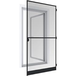 Placas Revestimiento Exterior Windhager Tensor Expert, mosquitera Marco de Aluminio para Puertas, acortable Individualmente, 120 x 240 cm, Antracita, 03905