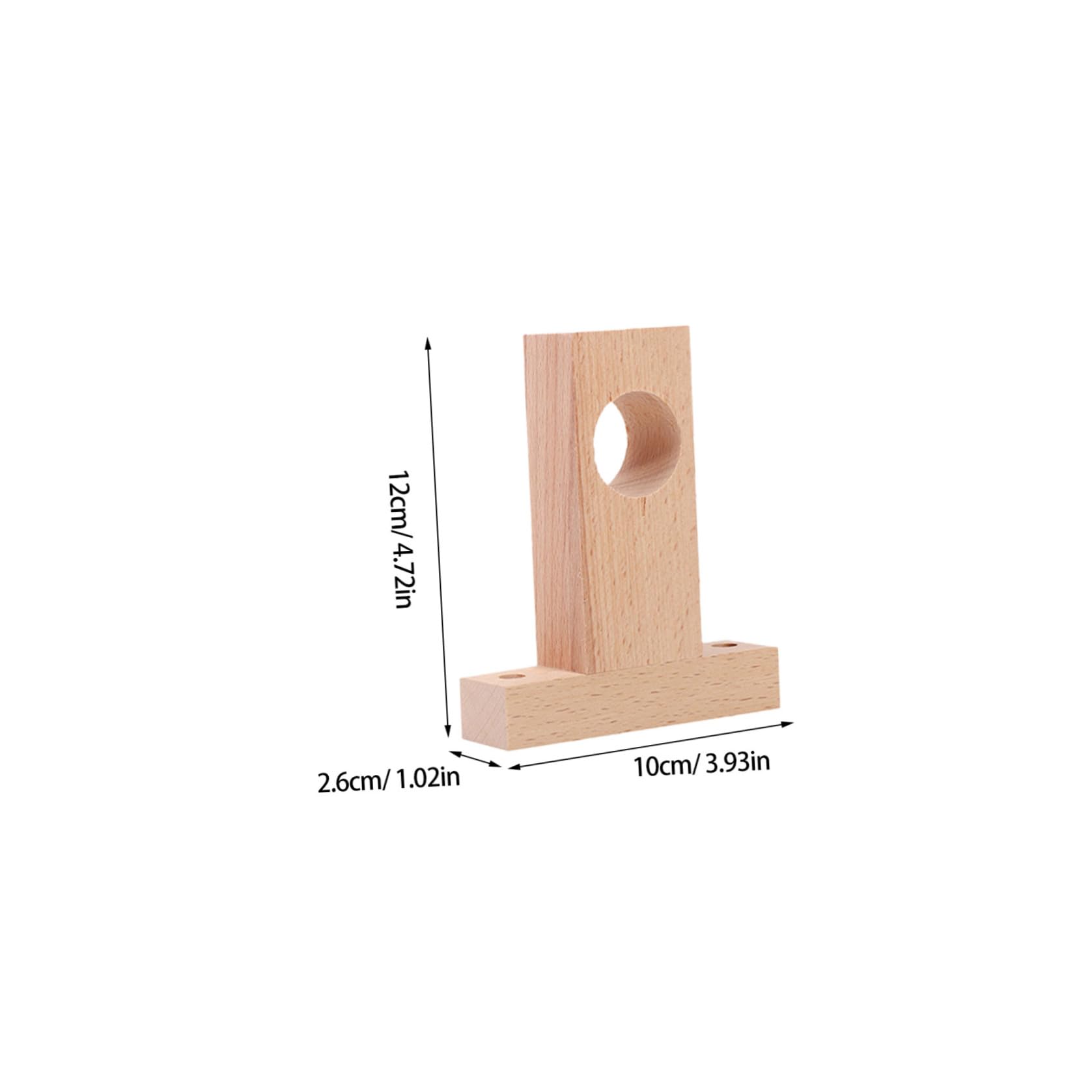 Supporti per Aste per Tende in Legno 4 Pezzi Facili da Installare e Resistenti per Camera da Letto e Casa Diametro Interno 2,5-3 Cm