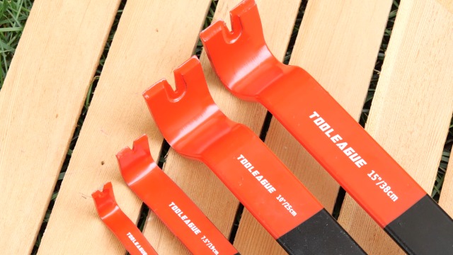 TOOLEAGUE 3Pcs Mini Flat Pry Bar Set,5-1/4,7-1/4Small CrowBar,9-1/4 Beekeeper Scraper with Nail Puller,Woodworking Tools,Bee Hive Tool TOOLEAGUE 3Pcs Mini Flat Pry Bar Set,5-1/4,7-1/4Small CrowBar,9-1/4 Beekeeper Scraper with Nail Puller,Woodworking Tools,Bee Hive Tool