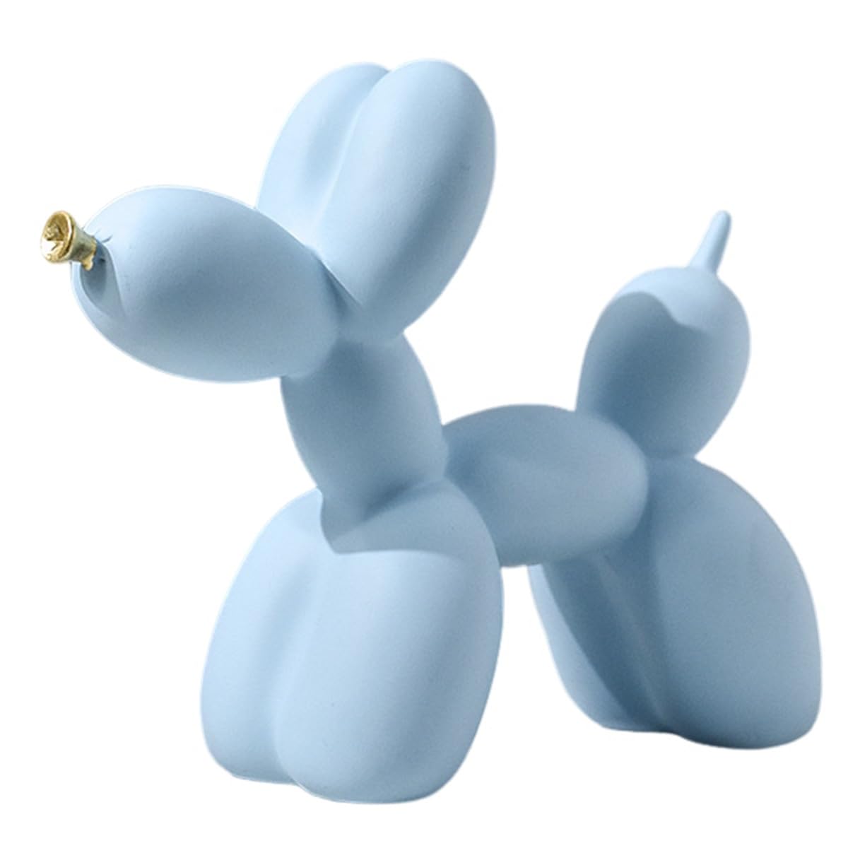 Creative Balloon Dog - Colorful Dog Statue, Resin Animal Sculptures, Bright Color Abstract Home Decor for Home, Office(Light blue)