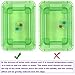 VTurboWay 2 Pack DIY Square Resin Mold, Cube Silicone Molds, Size 5cm