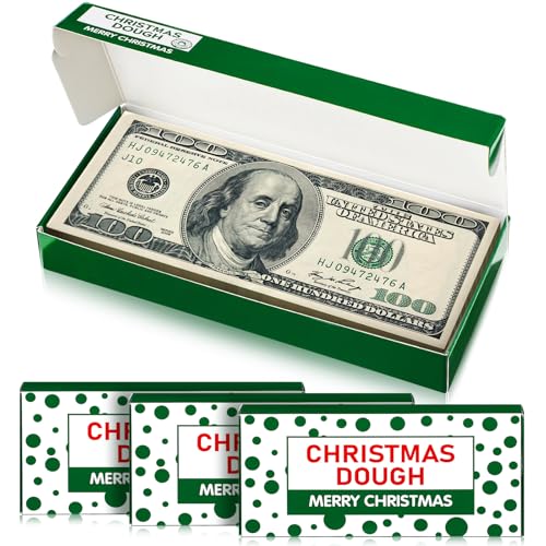 Gilprop 3 Pcs Christmas Funny Money Holder for Cash Donut Gift Box Unique Funny Donut Box Part of a Pizza Is the Dough for Parties