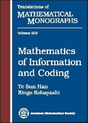 Buy Mathematics of Information and Coding: No. 203 (Translations of Mathematical Monographs Reprint) — BookShops.in