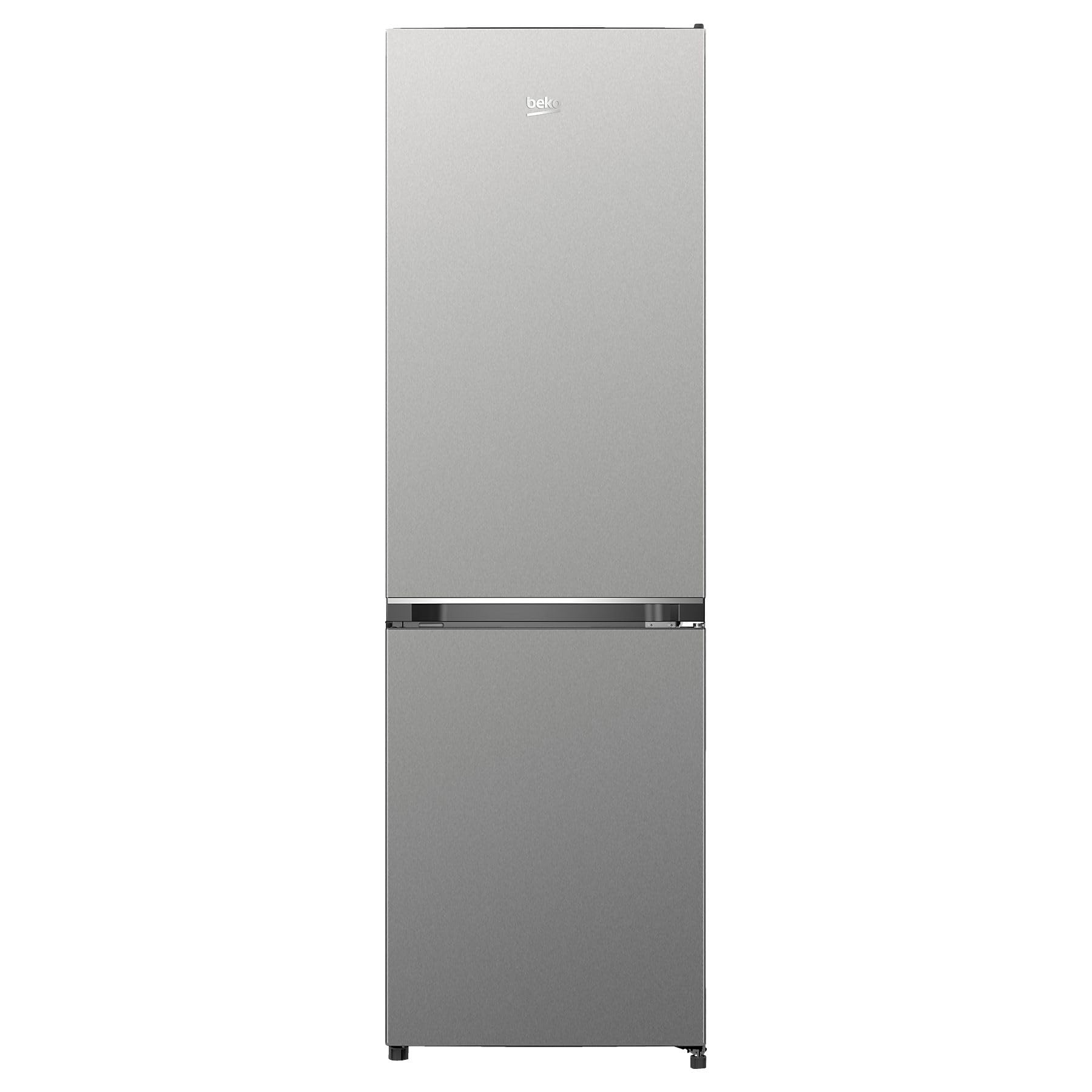 Beko B3RCNO255XB frigorifero con congelatore freestanding, capacità totale 250 l, senza gelo, altezza 180 cm, illuminazione interna a LED, raffreddamento rapido, allarme porta, arresto della porta