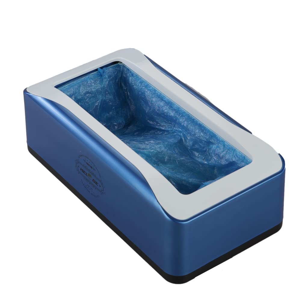 Máquina automática for cubrir zapatos, máquina for cubrir pies de plástico no tejido con hebilla en T desechable for el hogar y la Oficina, máquina for moldear zapatos de interior ( Color : Blu , Size