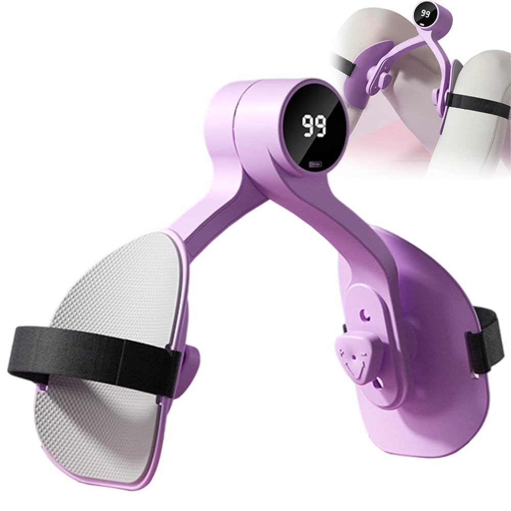 Attrezzo Interno Coscia, Hip Trainer, Allenatore coscia Per Donne, Allenatore per Muscoli del Pavimento Pelvico,attrezzature sportive per fianchi, gambe,per Palestra in Casa ( viola)