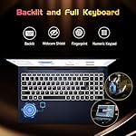 15.6-FHD-Laptop Student-Laptop, 16GB RAM 1TB SSD, Intel Pentium Quad-Core N100 Processor (Up to 3.4GHz) Backlit Keyboard Fingerprint WiFi 6 BT5.2 Business-Laptop, 2 Years Warranty Windows 11 Laptop - Image 3