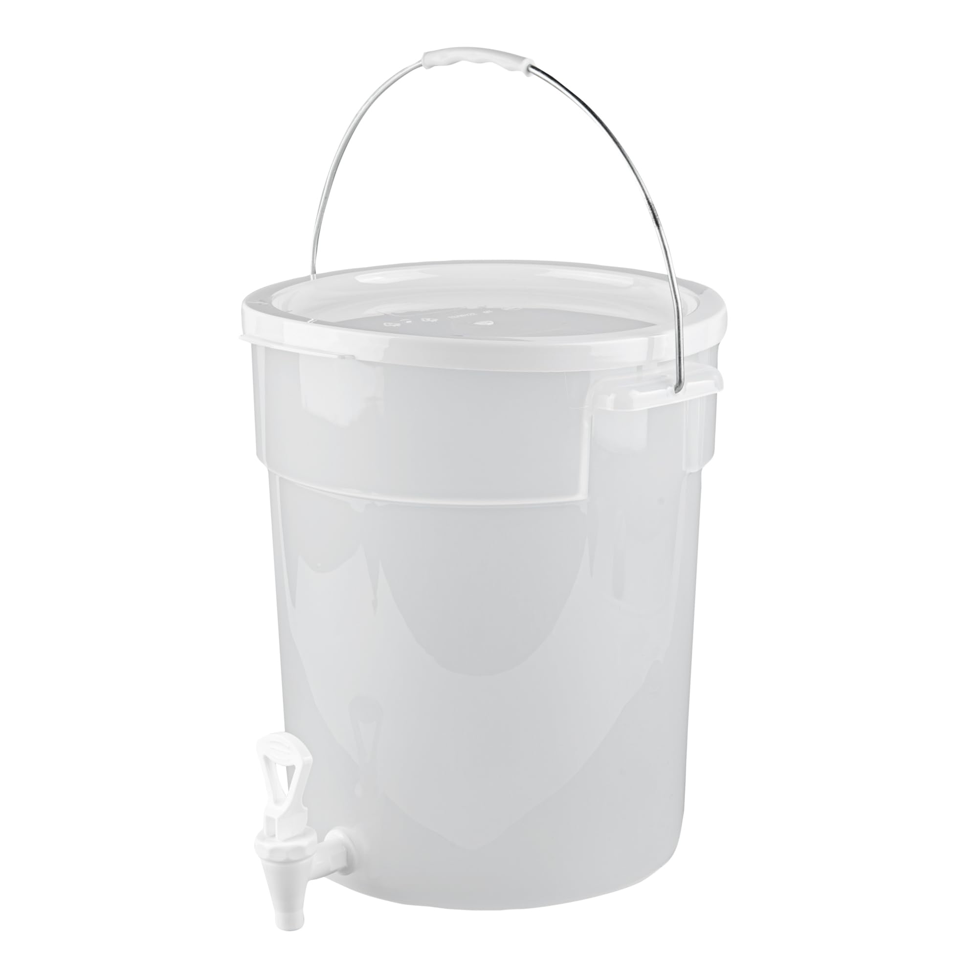 Restaurantware - Dispensador de bebidas Bev Tek de 6 galones, 1 dispensador de jugo lavable en lavavajillas, las bases se venden por separado, calcomanías incluidas, dispensador de bebidas de plástico