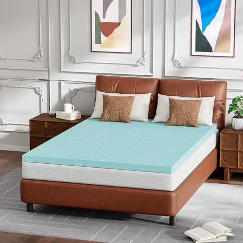 Image of FDW | 5 inch Full Mattress + 3 inch Cooling Mattress Topper | Gel Memory Foam | Medium Firm Feel | White | with Washable Cover for Cool Sleep and Pressure Relief | Bed in a Box, CertiPUR-US Certified