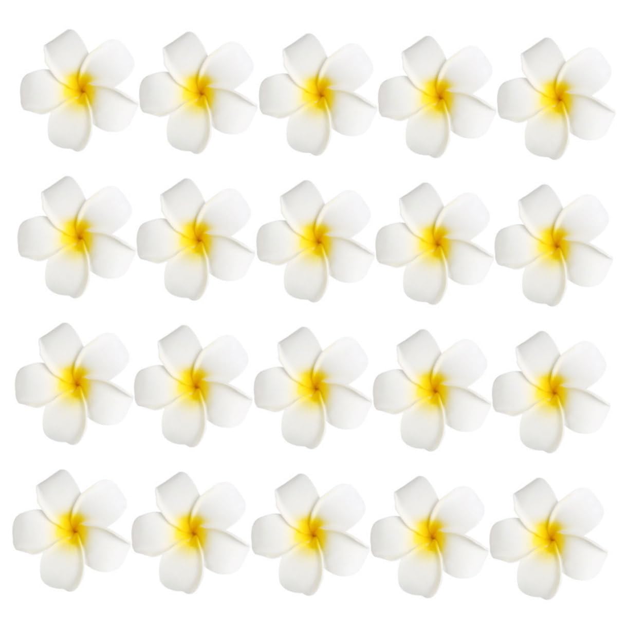 Didiseaon 96 Piezas Plumeria Rubra Broches Horquillas De Flores Pinzas Para Peinar El Cabello Pinza De Pelo Hawaiana Pasadores De Pelo De Flores Accesorios Para El Cabello De Novia