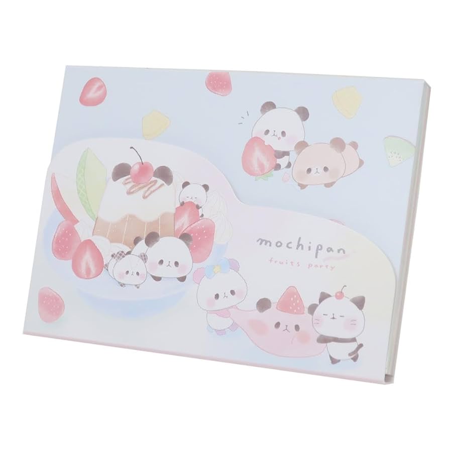 フルーツパフェ　ダイカット　メモ　メモ帳　カミオジャパン　平成レトロ　パンダ フルーツパフェ ダイカット メモ メモ帳 カミオジャパン 平成
