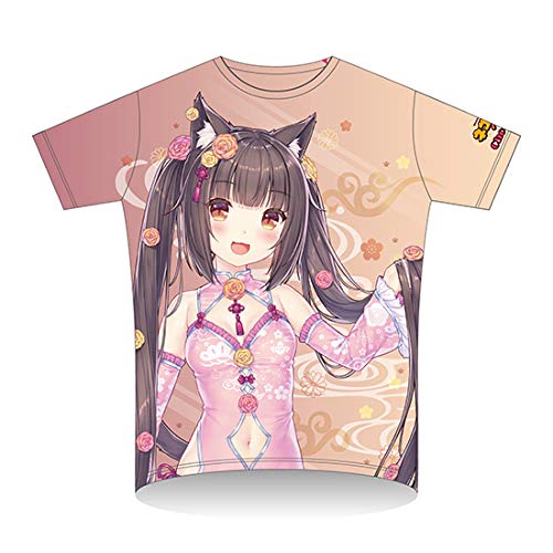 ネコぱら Tシャツ Lサイズ 漫画 アニメ 映画 ゲーム 声優 NEKOPARA Amazon.co.jp: ネコぱら 描き下ろしグラフィックTシャツ ショコラ 華
