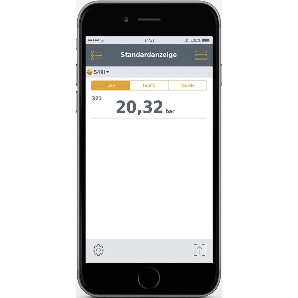 Testo 549i Hochdruckmessgerät mit Smartphone Bedienung, 0560 1549