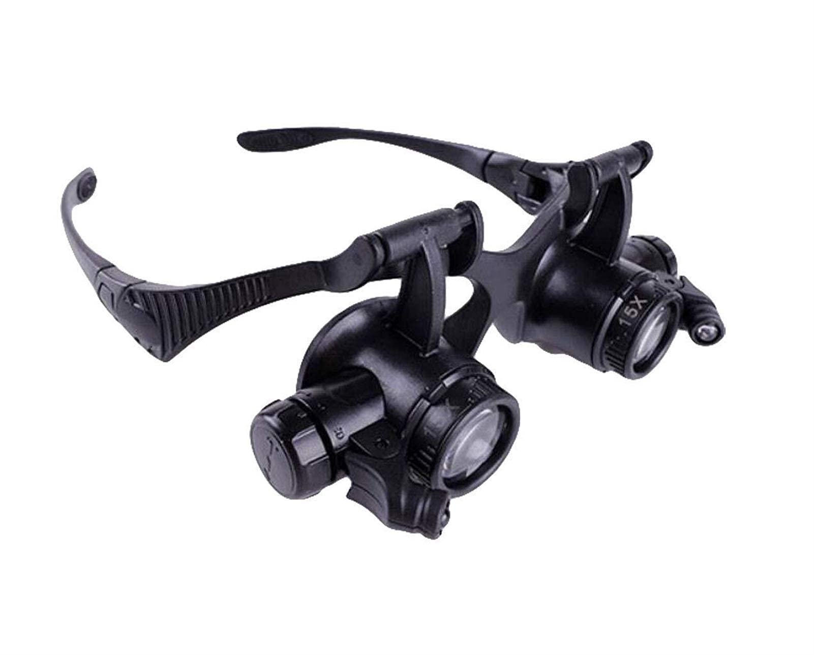 JOZZY Lupa,Tipo de Gafas con luz LED Lupa de Aumento múltiple