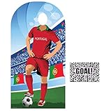 BundleZ-4-FanZ by Starstills Portugal WM-Fußball 2018 Pappfiguren Stehen Hinter Lebensgrosse Pappaufsteller - mit 25cm x 20cm Foto