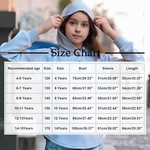 Girls Hoodies Long Sleeve Sweatshirt Button Collar Pullover Hoodie Curved Hem Hooded Sweatshirts Tween Girl Clothes4