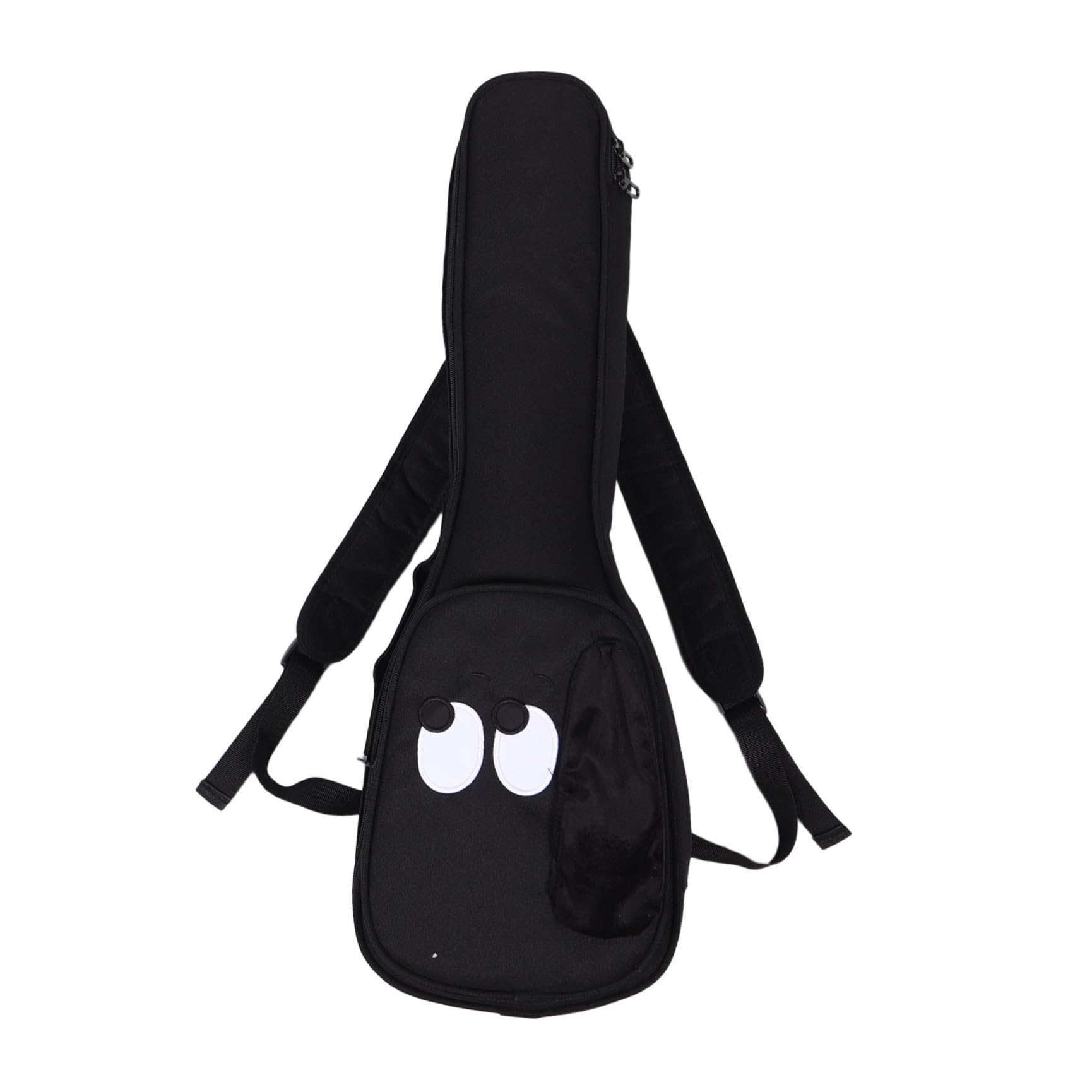 Healeved Bolsa para Ukelele de Tela Oxford 23 Pulgadas Negra Funda Acolchada Correas Ajustables para Hombro Estuche Blando Portátil para Almacenamiento y Transporte en Conciertos y