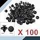 sourcing map 100 Stück 8mm Push Typ Retainer Clips Stoßstangen Spritzschutz Radkasten Kunststoff Nieten