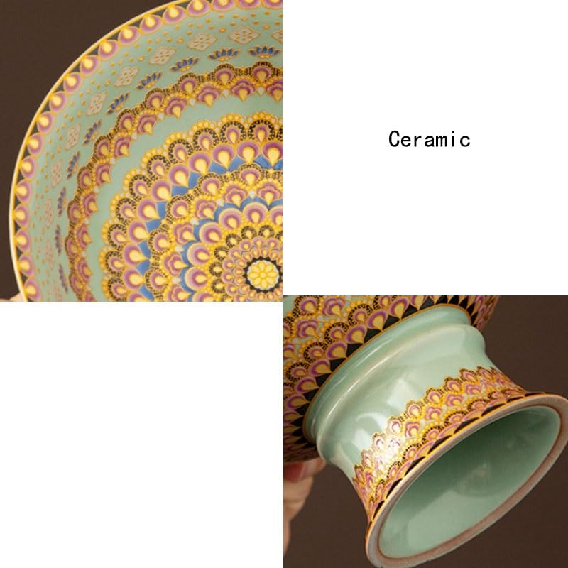 miska na owoce, Ceramiczny wysoki talerz podwieczorek hotelowy rodzinny z(Small)