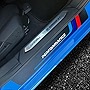 Xwocardos 4PS for BMW Door Sill Protector, Carbon Fiber Leather Door Entry Guard for BMW Stickers and Decals, for BMW 3 4 5 6 7 Series X1 X3 X5 M F30 E36 for 2023 BMW Accessories