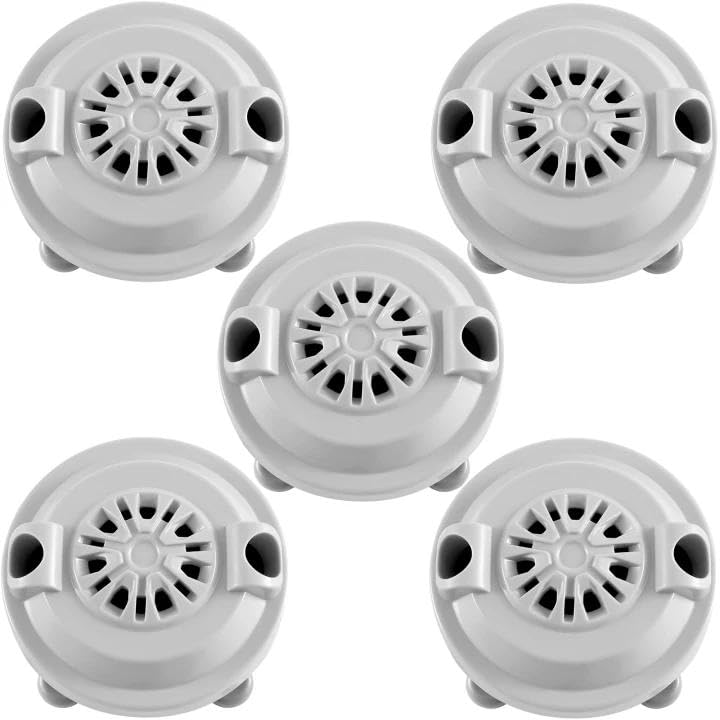 Yobfo Pedicure Jet Replacement for LURACO Universal BF-004 Pipeless Magnetic Jet Head 4-pin Includes Propeller and Cap Pack of 5