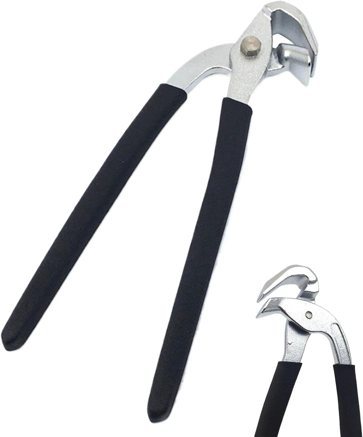 Professional Car Clip Pliers - Carbon Steel Fastener Remover, Universal Puller Tool with Ergonomic Non-Slip Grip, Heavy Duty Automotive Trim, Panel Wedge Lever for Truck Bike Home Appliance Repair