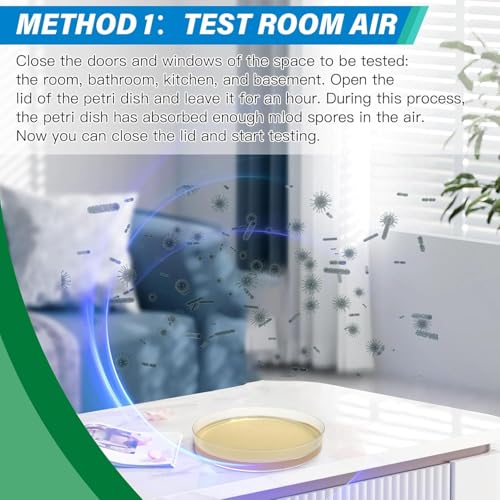 Mold Test Kit for Home - 12 Simple Detection Tests,Test HVAC System,Home Surfaces,& Indoor Air Quality Testing Kits,DIY Mold Detector at Home,Includes Detailed Mold Identification Guide,air Tester - Image 3