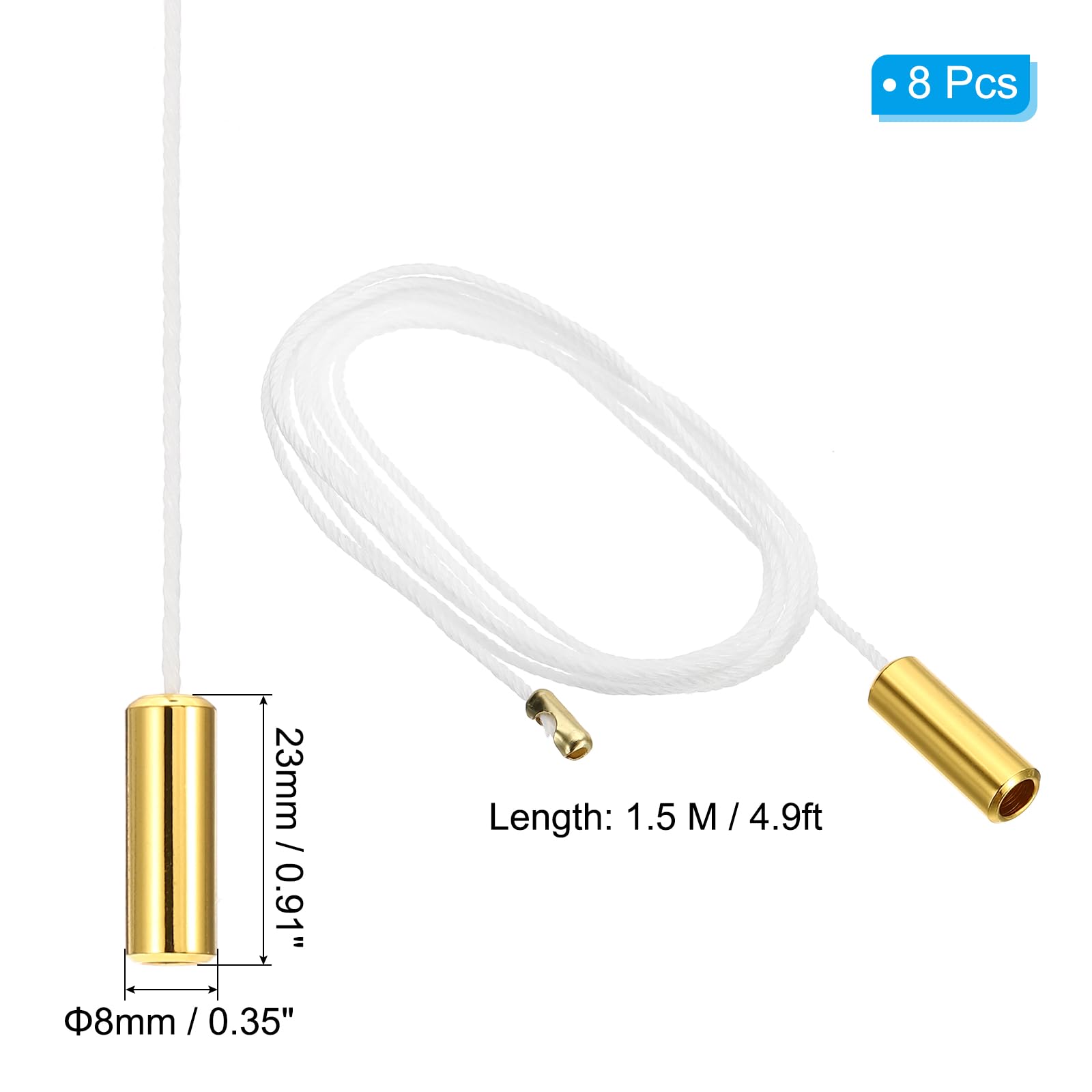 PATIKIL 1.5M 4.9ft Ceiling Pull Chain - Image 2