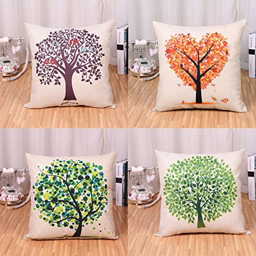 Housses de coussin de canapé décoratifs avec fermeture éclair dissimulée lot de 4 - 2