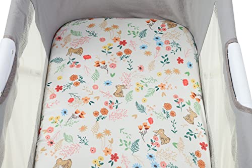 Stretchy Bassinet Sheets 32 X 19 Inch, Compatible With Baby Delight, Mika Micky, Dream On Me, Angelbliss, Papablic, Koola, Amke, Maxi-Cosi Baby Bedside Bassinet Mattress, 2 Pack, Owl And Rabbit #TOP4