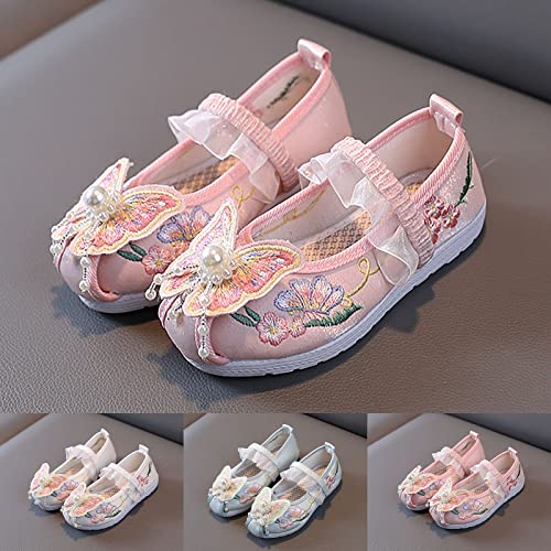 Chinese Traditional Embroidery Flat Shoes Toddler Girl Mary Jane Ballet Shoes Kids Girls Classic Princess Dress Shoe4