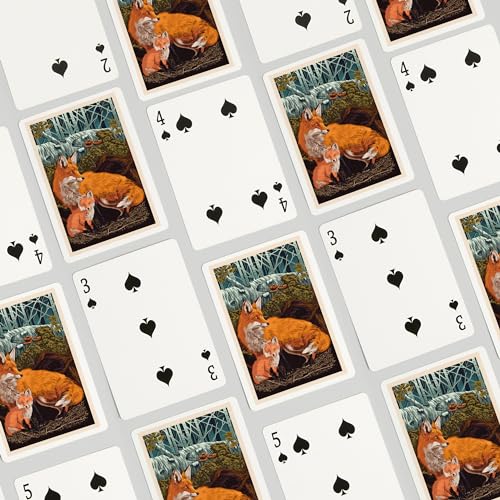 Fox and Kit, 52 cartas para adulto, tamaño póker miniatura 4