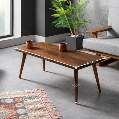 Image of Solid Sheesham Wooden Tables Coffee Table Solid Wood Tatami Coffee Table (100 * 50 * 45* Cm)