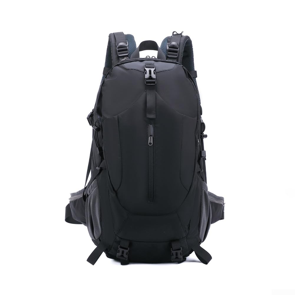 Zaino impermeabile dello zaino dell'escursionismo di grande capacità | Zaino da trekking impermeabile di grande capacità con copertura antipioggia, zaino ergonomico in nylon per viaggi all'aperto