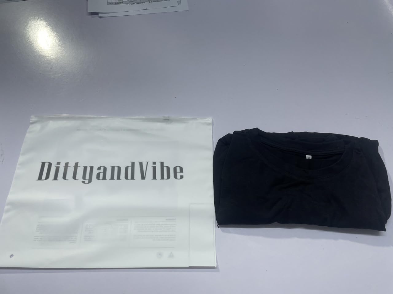 DittyandVibe V Neck Shirts for Women Puff Sleeve Casual Summer Tshirt Tee Tops - Image 5