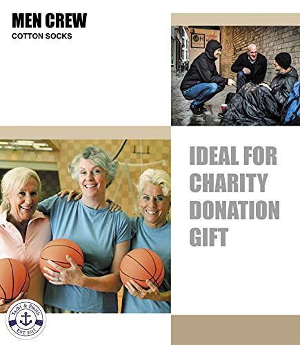 Yacht & Smith 24 PAIRS Mens & Womens Wholesale Bulk Sports Crew, Athletic Case Pairs Socks, by SOCKS'NBULK3