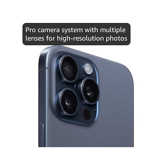 Amazon.com: Apple iPhone 15 Pro Max,256GB,藍色鈦金屬- 解鎖(翻新