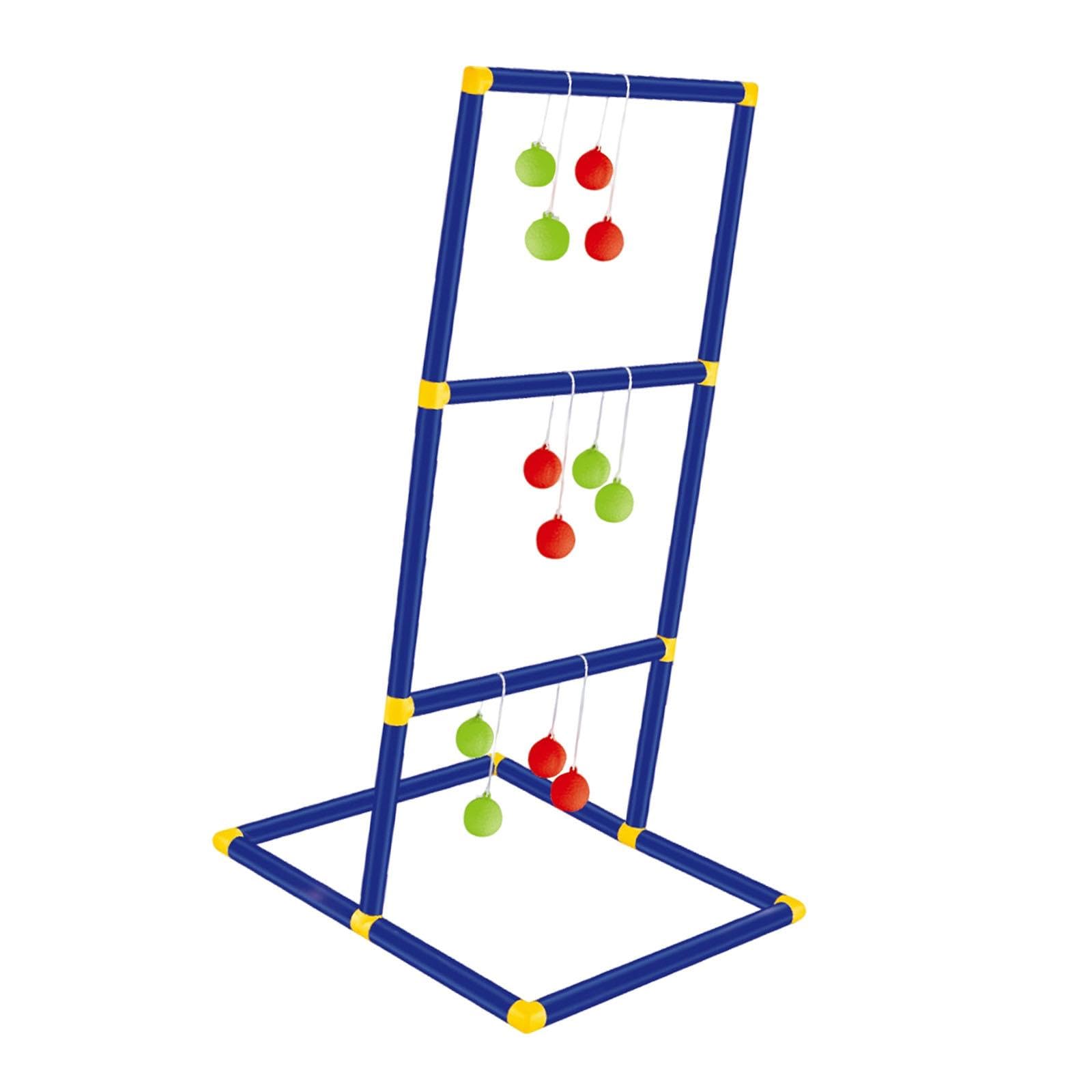 QLoztyse Ladder Ball Game Set, Golf Set, Practice Equipment, Ladder Game Set for The Courtyard, Outdoor Game Set with Ball Bolas for Children