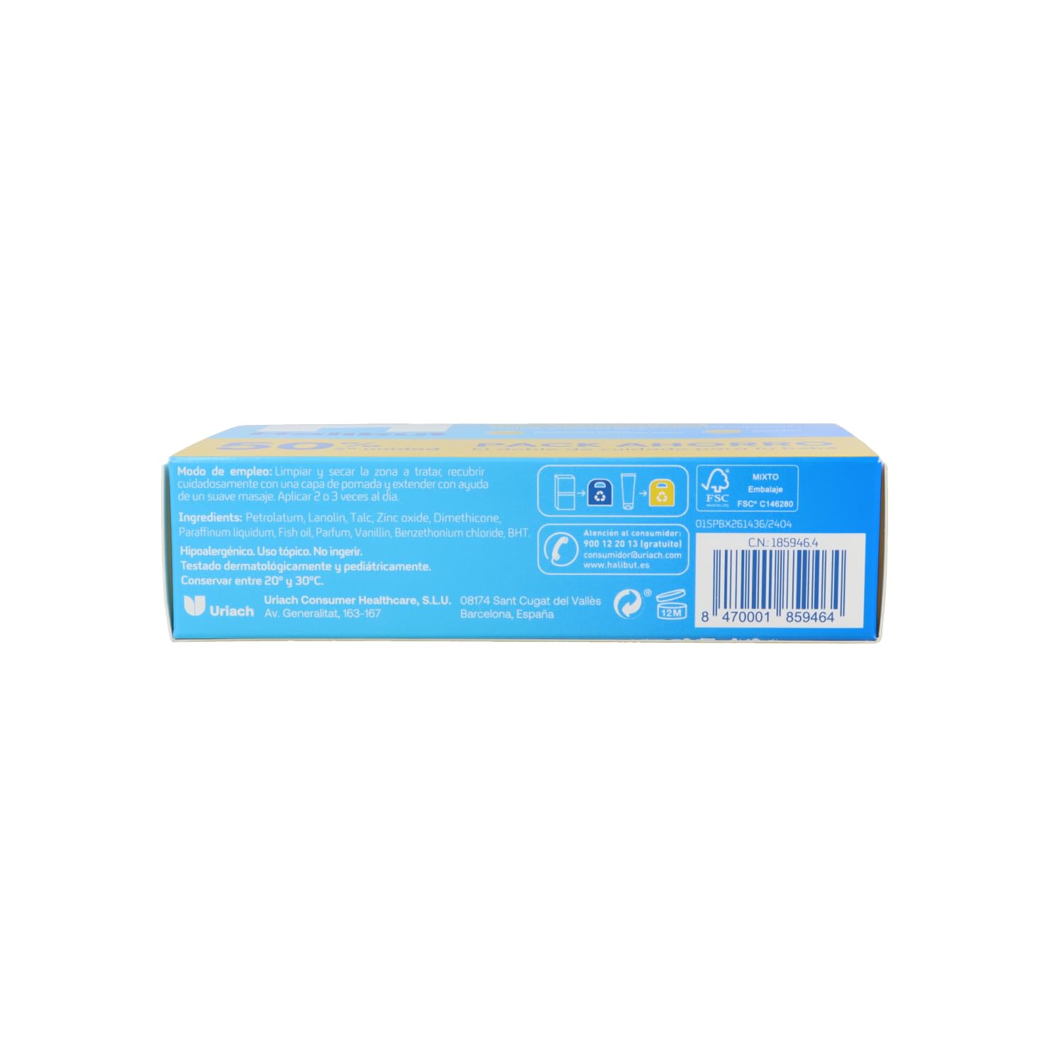 Halibut Dermoh Duplo Pack Ahorro 2 unidades de 45g