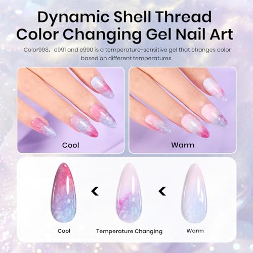 Image of Beetles Pastel Gel Nail Polish Set, 20 Color Magnetic Cat Eye Shimmer Gel Polish Kit with Pink Purple Blue Green Colors, Base Coat, Glossy Matte Top Coat, UV LED Home Manicure Nail Art Gift for Women