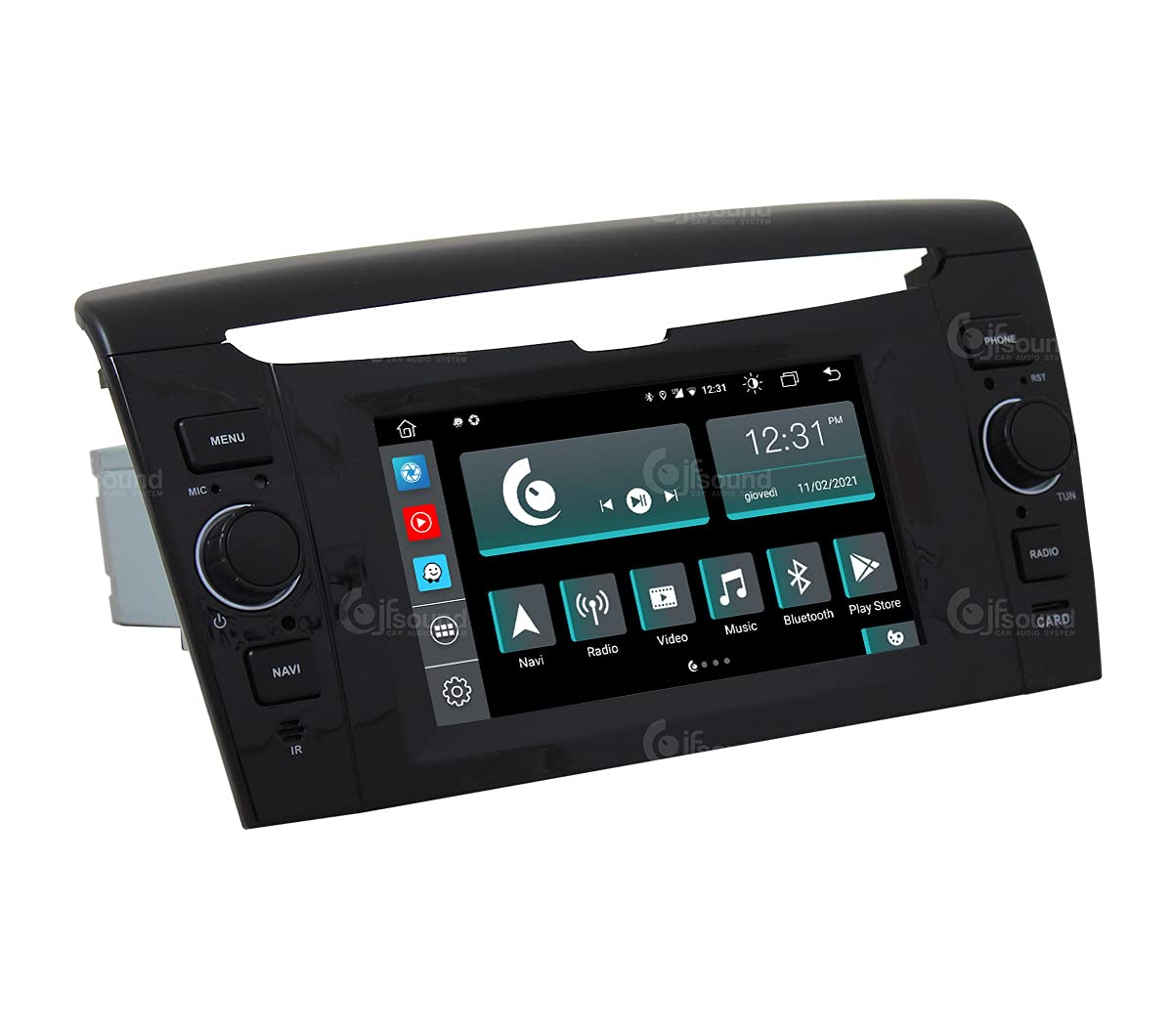 Jf Sound car audio system Autoradio Custom Fit per Lancia Ypsilon (senza autoradio originale) Android GPS Bluetooth WiFi Dab USB Full HD Touchscreen Display 6,2" processore 8core e comandi vocali