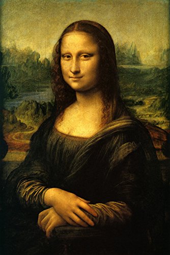 Monalisa Louvre da Pintura do Pintor Leonardo Da Vinci na Tela em