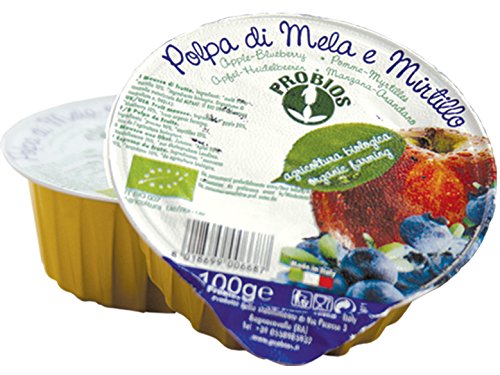 Probios Polpa di Mela e Mirtillo - Pacco da 18 x